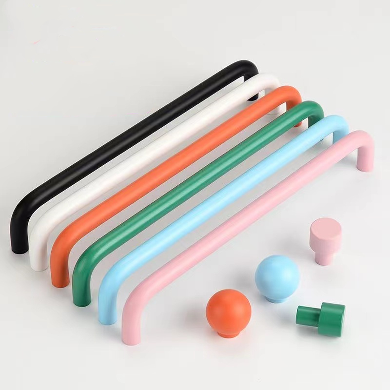 Furniture Hardware Restoration - U Type Colorful Kitchen Cabinet Handles