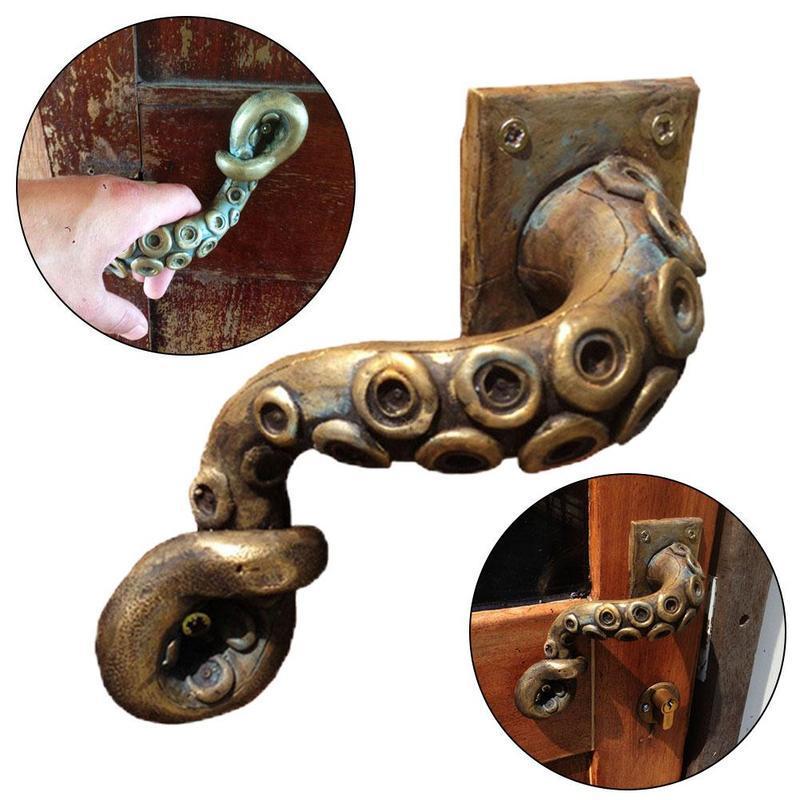 Furniture Hardware Restoration - Vintage Octopus Door Knob Outdoor Hook