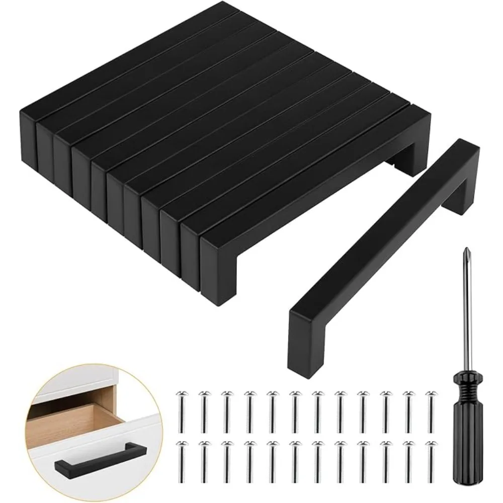 Furniture Hardware Restoration - 6/18pcs Stainless Steel Square Furniture Hardware