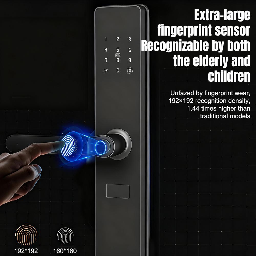 Smart Fingerprint Door Handle  - огляд і ціна Zinc Furniture Hardware