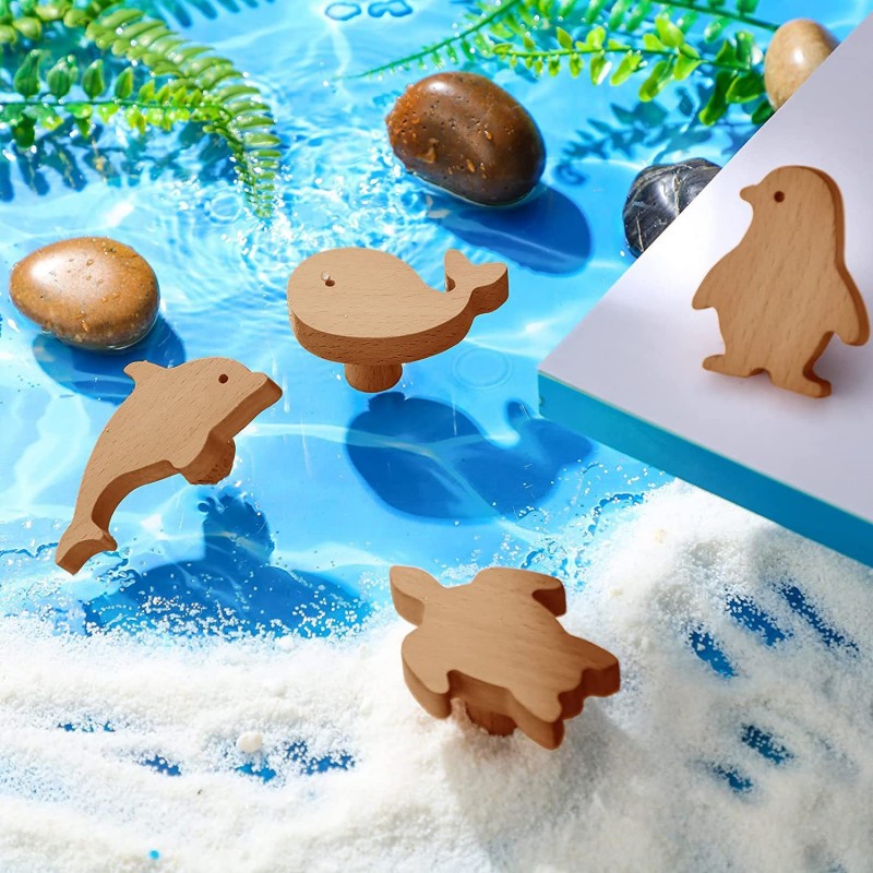 Creative Sea Animal Shape Wood - огляд і ціна Furniture Hardware Restoration