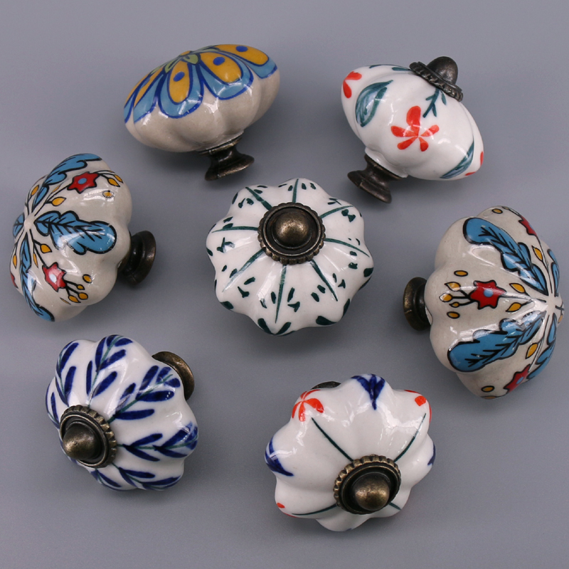 1x Flower Leaft Ceramic Retro  - огляд і ціна Furniture Hardware Restoration
