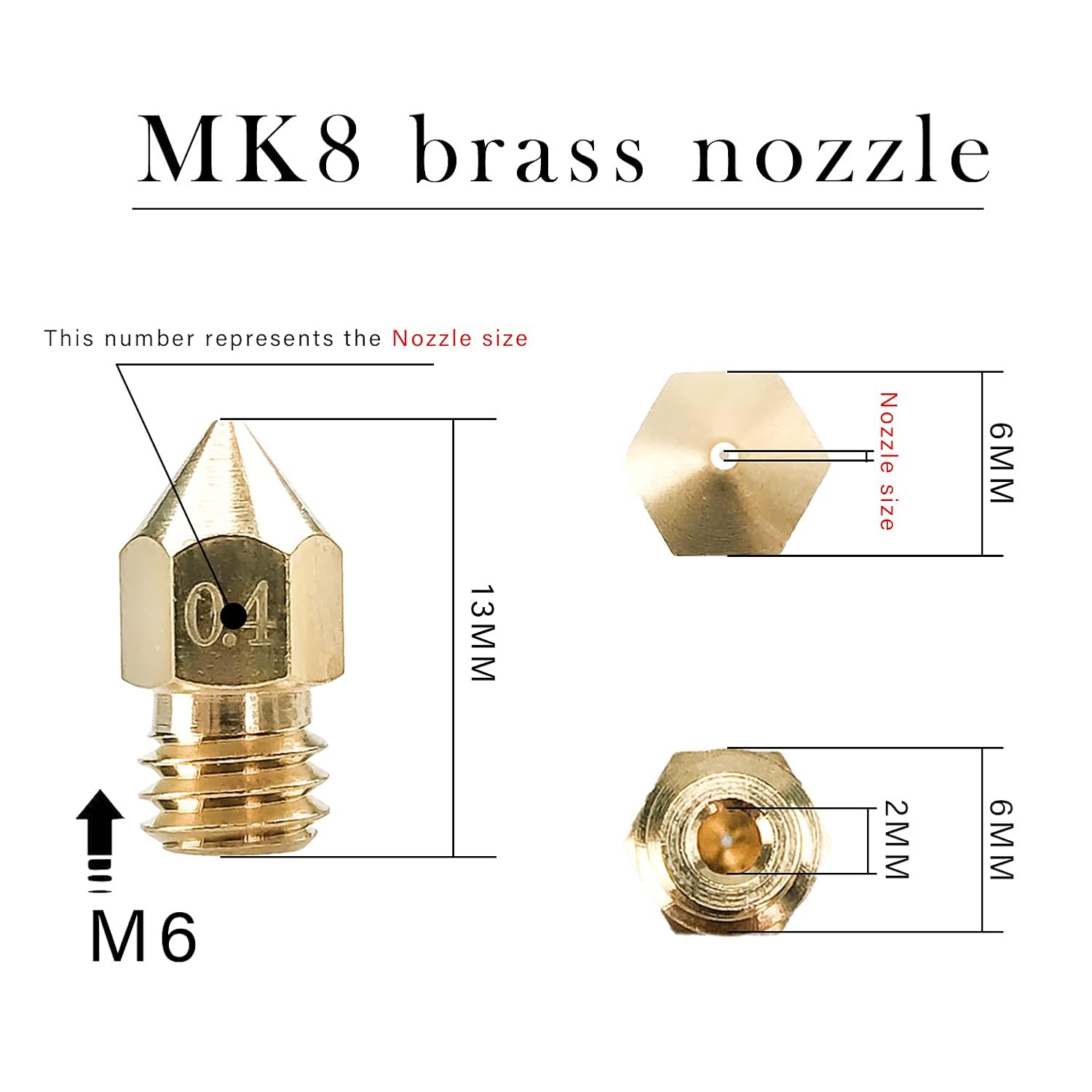 CREALITY 20 Pcs MK8 Brass Nozz - огляд і ціна Creality Printer Ender 3