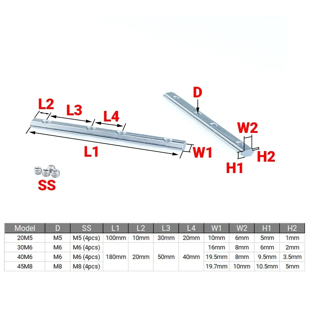 4Pcs V-Slot T-Slot Joiner 180  - огляд і ціна Joint Connector Bracket