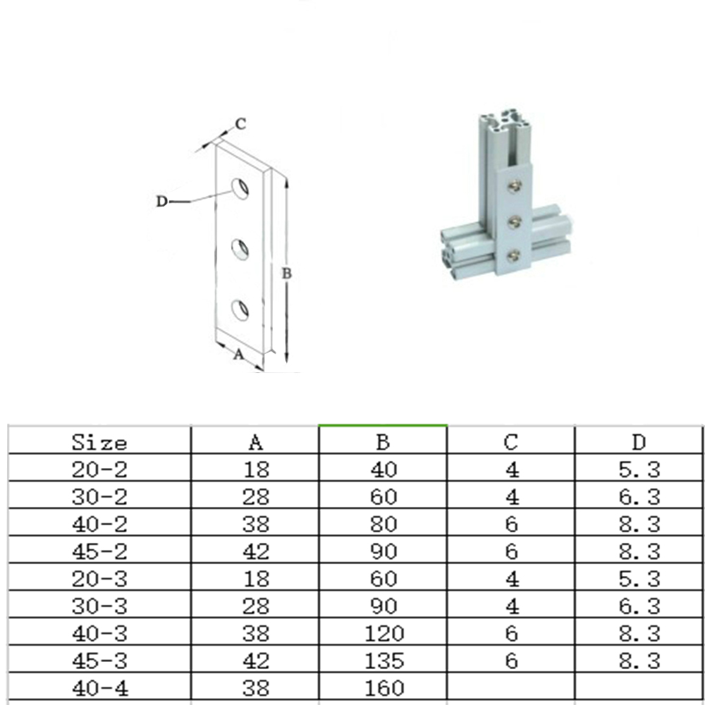1pcs Angle Connector Aluminum  - огляд і ціна Joint Connector Bracket
