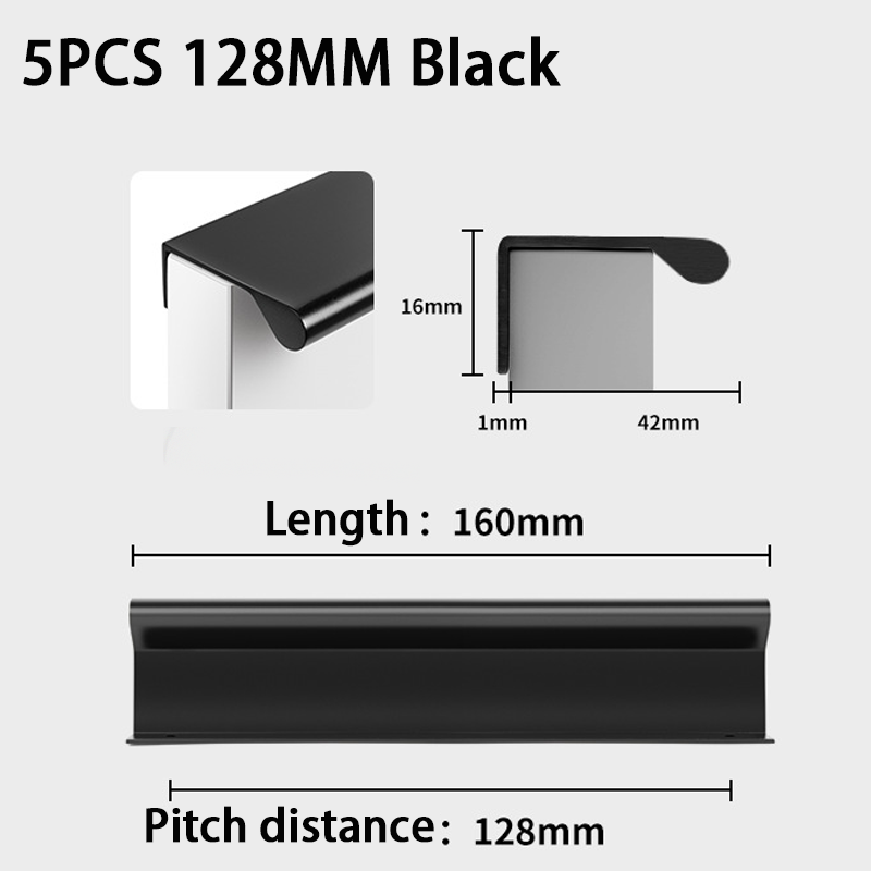 5PCS Side-mounted Handle Alumi - огляд і ціна Furniture Hardware Restoration