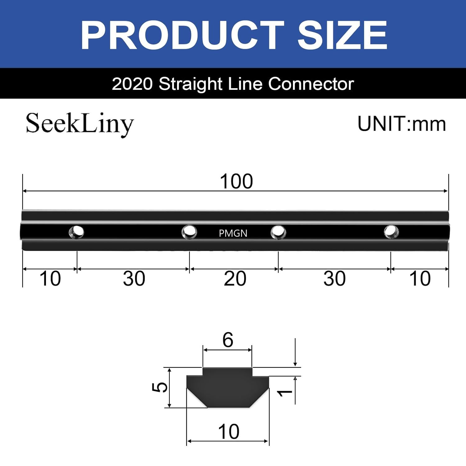 10pcs 2020 Staight Connector C - огляд і ціна Joint Connector Bracket