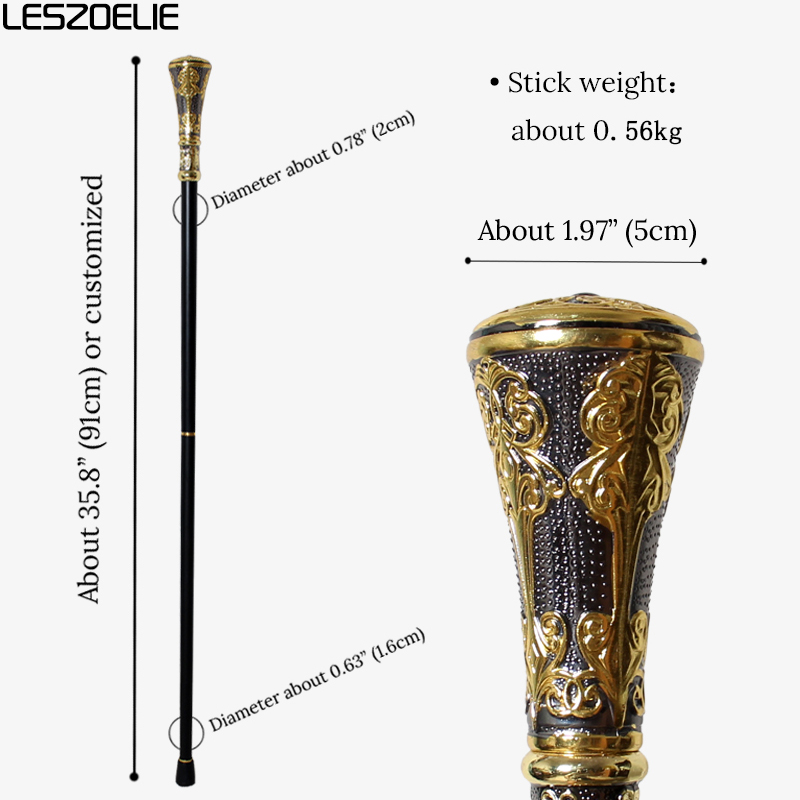Luxury Gold & Black Straight H - огляд і ціна Zinc Furniture Hardware