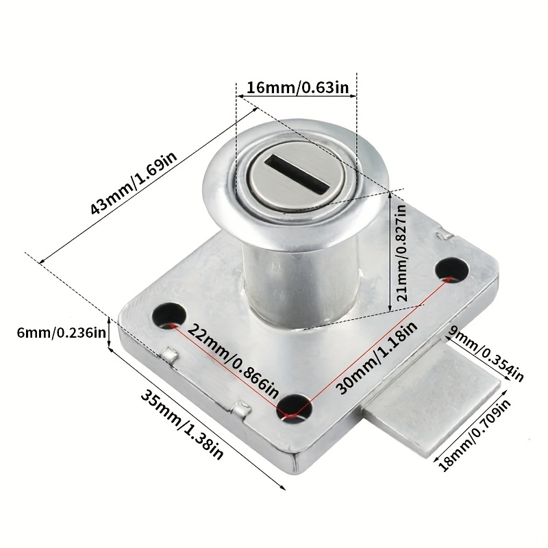 Cabinet Drawer Lock Wardrobe C - огляд і ціна Office Furniture Hardware