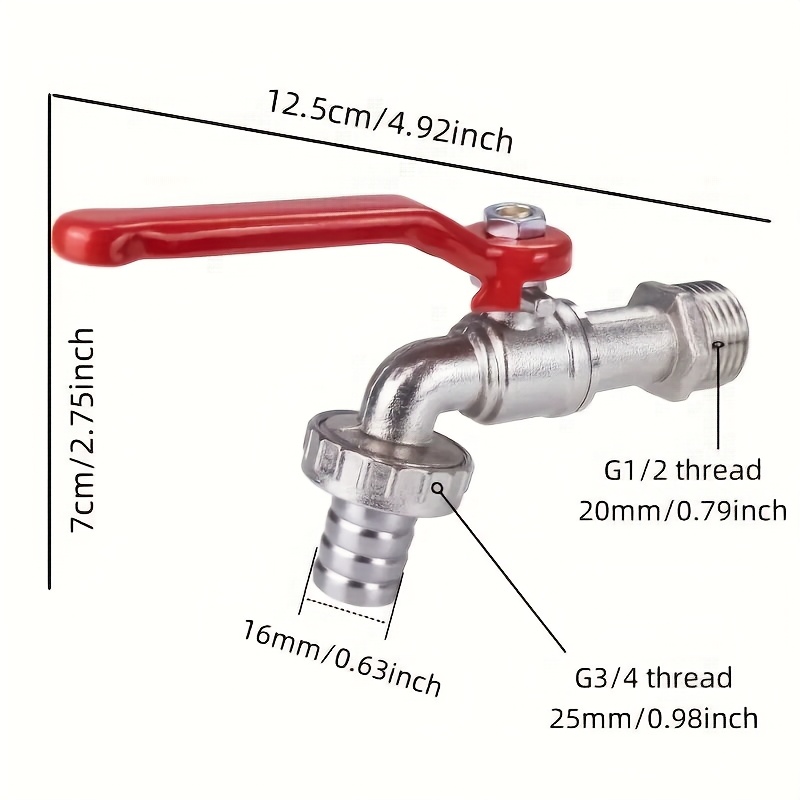 High-Flow G1/ 2inch Zinc Alloy - огляд і ціна Zinc Furniture Hardware